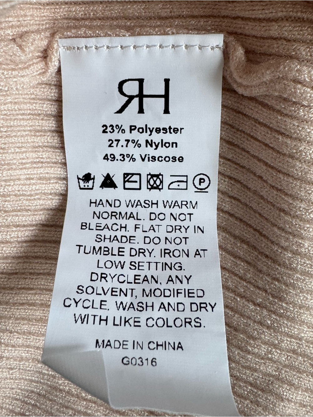 RIHOAS Cream Ribbed Button-Up Sweater - Picture 5 of 5